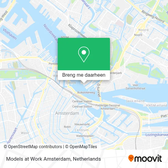 Models at Work Amsterdam kaart