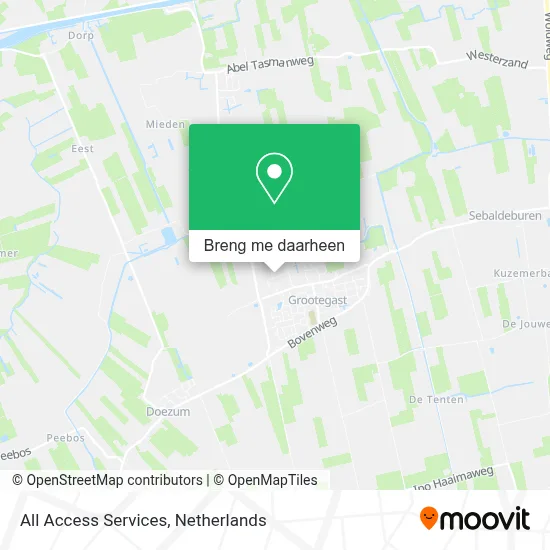 All Access Services kaart