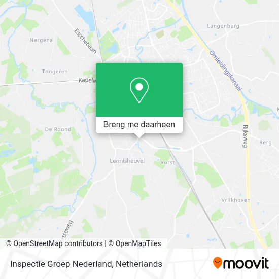 Inspectie Groep Nederland kaart