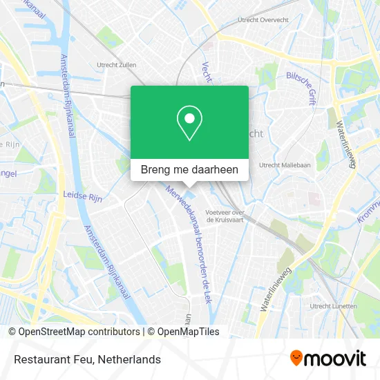 Restaurant Feu kaart