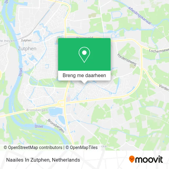 Naailes In Zutphen kaart