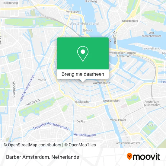 Barber Amsterdam kaart