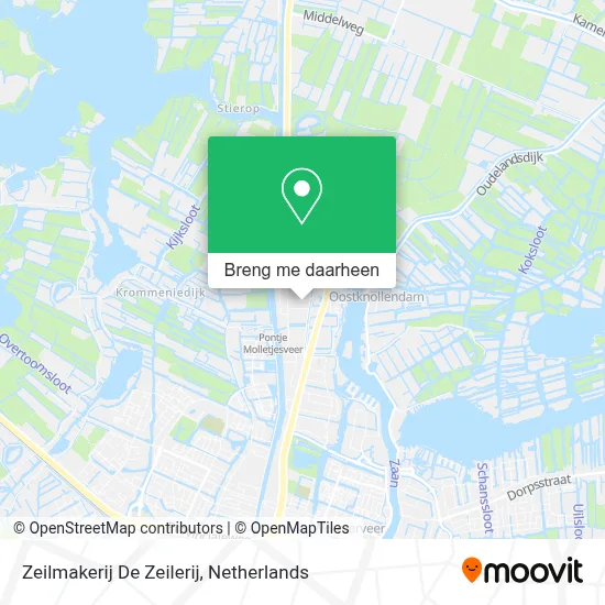 Zeilmakerij De Zeilerij kaart