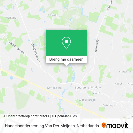 Handelsonderneming Van Der Meijden kaart