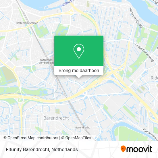 Fitunity Barendrecht kaart