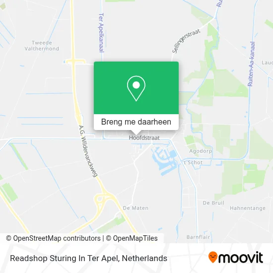 Readshop Sturing In Ter Apel kaart