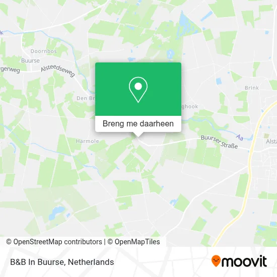 B&B In Buurse kaart