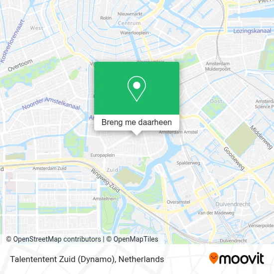 Talententent Zuid (Dynamo) kaart