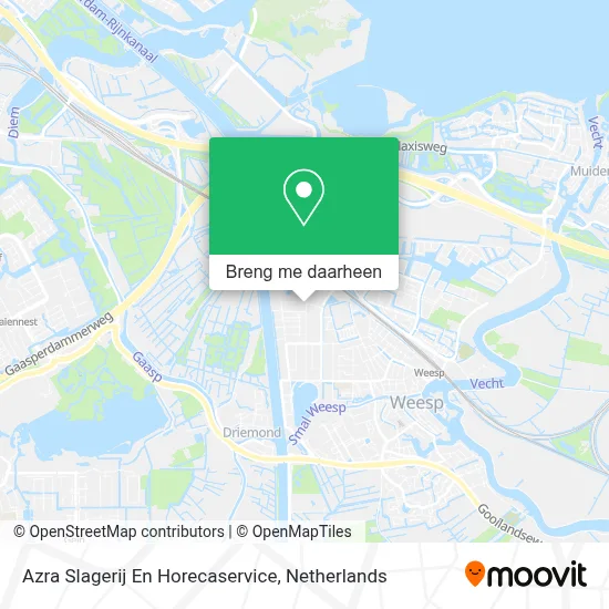 Azra Slagerij En Horecaservice kaart