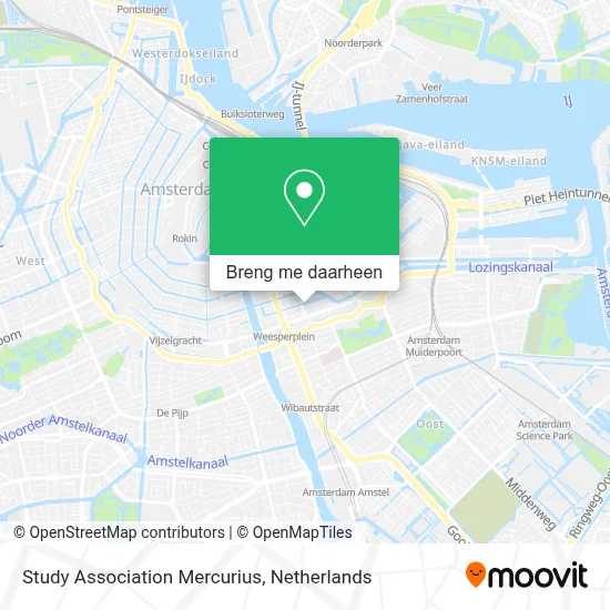 Study Association Mercurius kaart