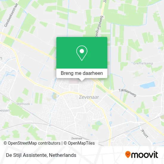 De Stijl Assistente kaart