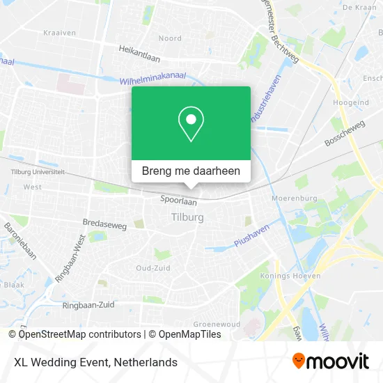 XL Wedding Event kaart