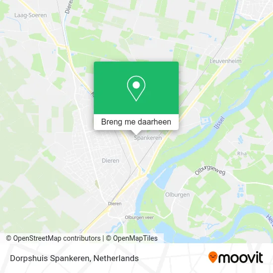 Dorpshuis Spankeren kaart