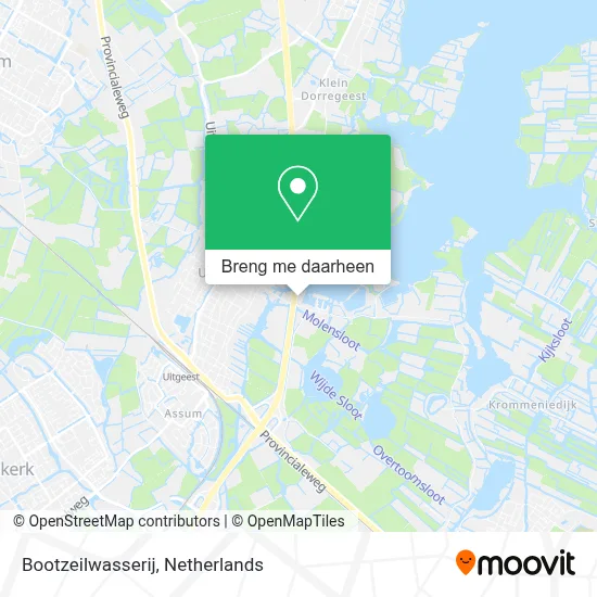 Bootzeilwasserij kaart