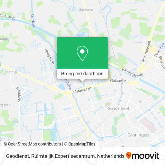 Geodienst, Ruimtelijk Expertisecentrum kaart