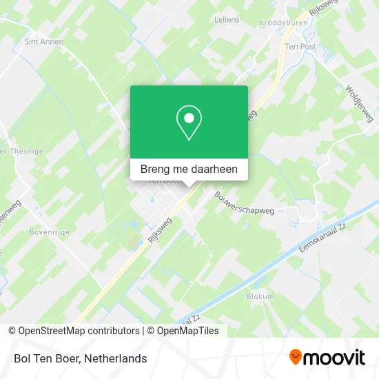 Bol Ten Boer kaart