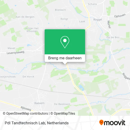Pdl Tandtechnisch Lab kaart