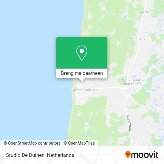 Studio De Duinen kaart