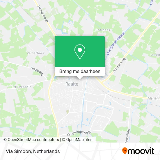 Via Simoon kaart