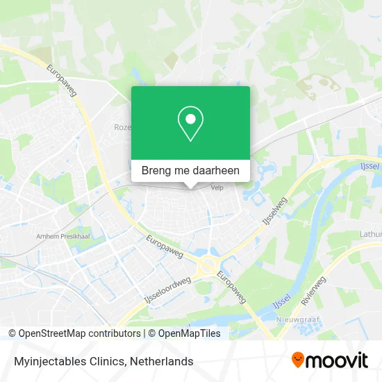 Myinjectables Clinics kaart