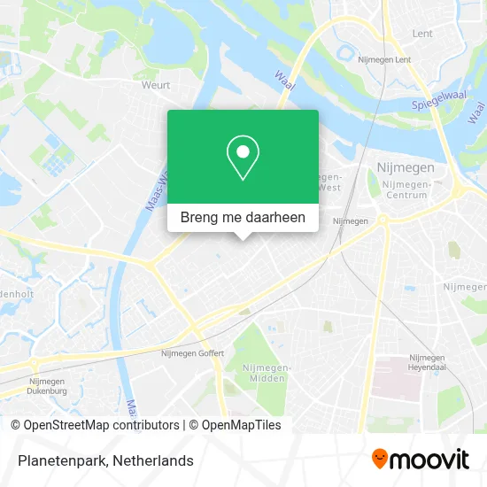 Planetenpark kaart