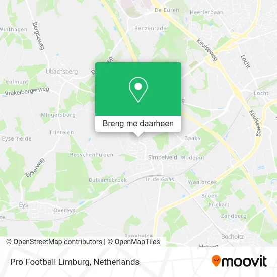 Pro Football Limburg kaart