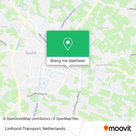Linthorst Transport kaart