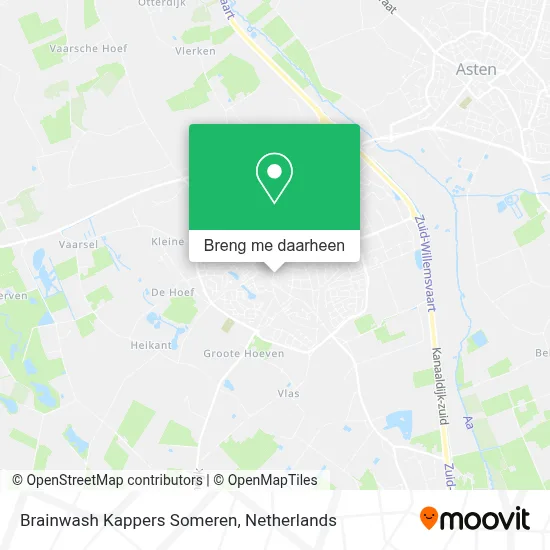 Brainwash Kappers Someren kaart