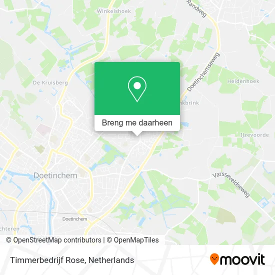 Timmerbedrijf Rose kaart