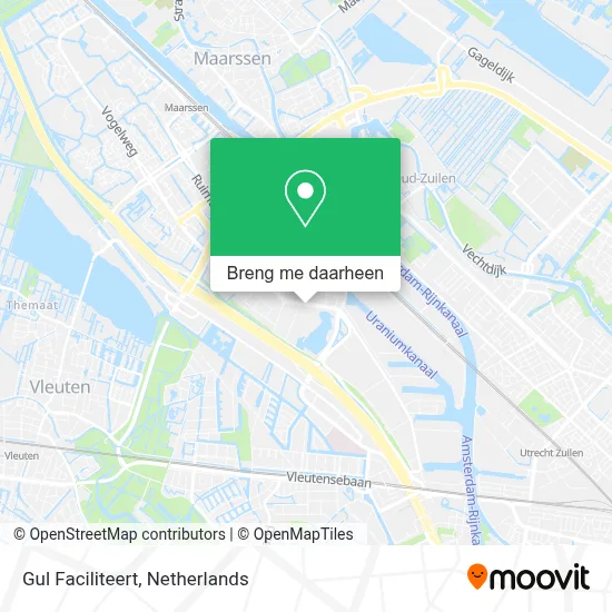 Gul Faciliteert kaart