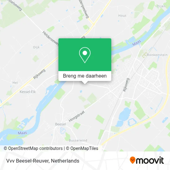 Vvv Beesel-Reuver kaart
