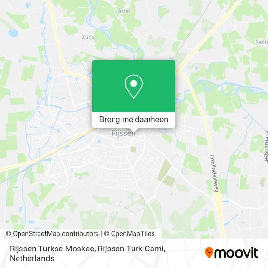 Rijssen Turkse Moskee, Rijssen Turk Cami kaart