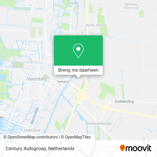 Century Autogroep kaart