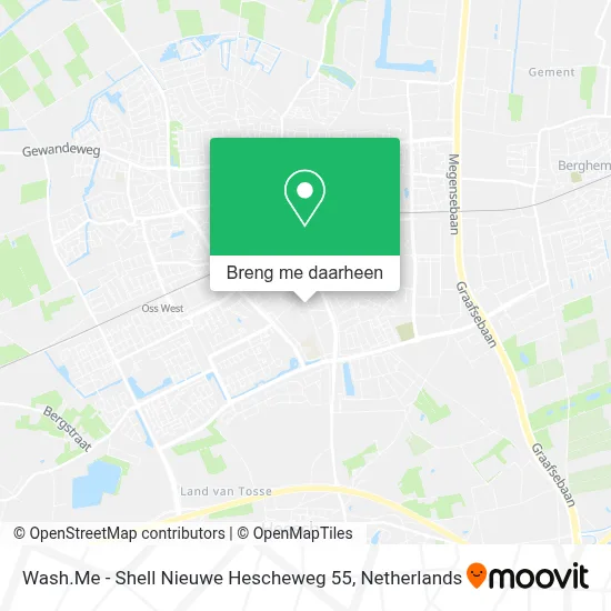 Wash.Me - Shell Nieuwe Hescheweg 55 kaart