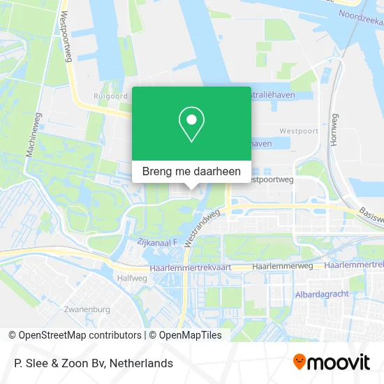 P. Slee & Zoon Bv kaart