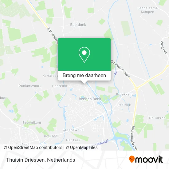 Thuisin Driessen kaart