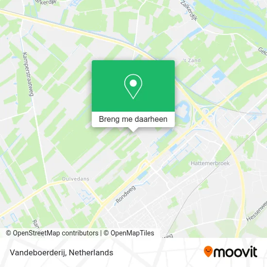 Vandeboerderij kaart