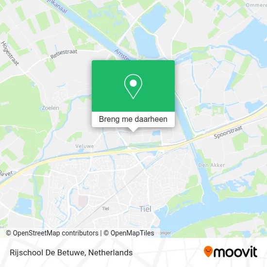 Rijschool De Betuwe kaart
