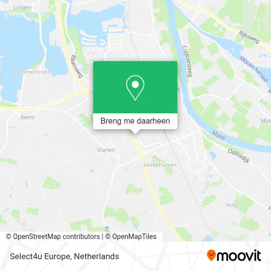 Select4u Europe kaart