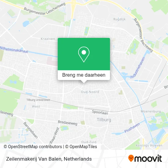 Zeilenmakerij Van Balen kaart