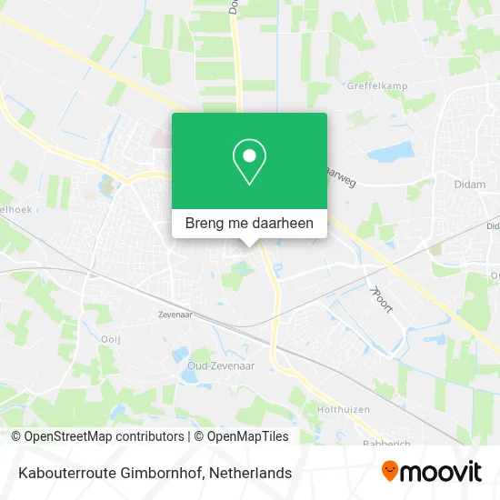 Kabouterroute Gimbornhof kaart