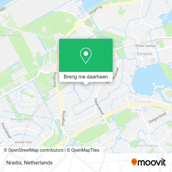 Nradix kaart