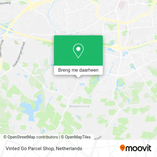 Vinted Go Parcel Shop kaart