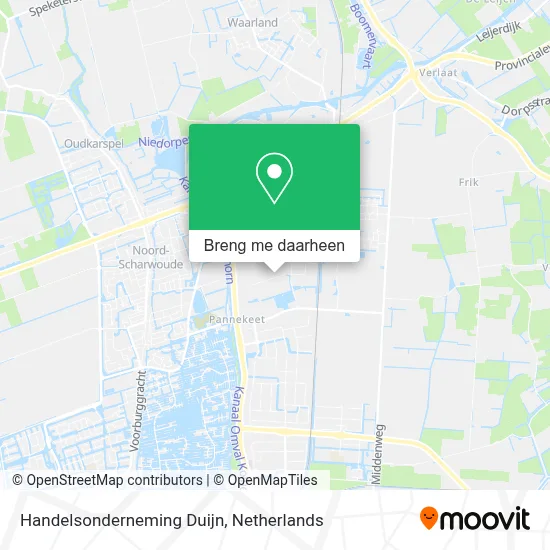 Handelsonderneming Duijn kaart