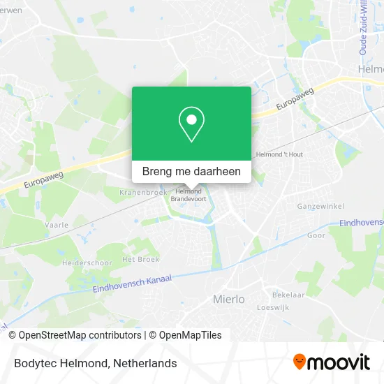 Bodytec Helmond kaart