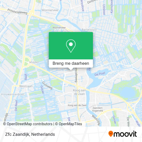 Zfc Zaandijk kaart