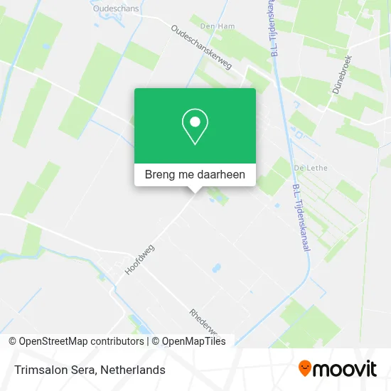 Trimsalon Sera kaart