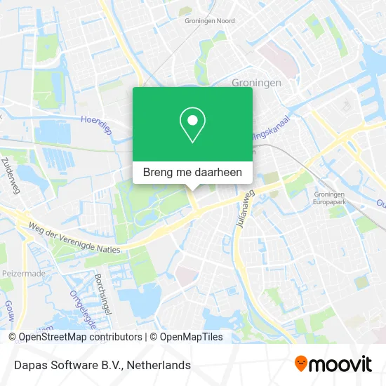 Dapas Software B.V. kaart