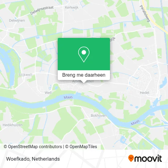 Woefkado kaart