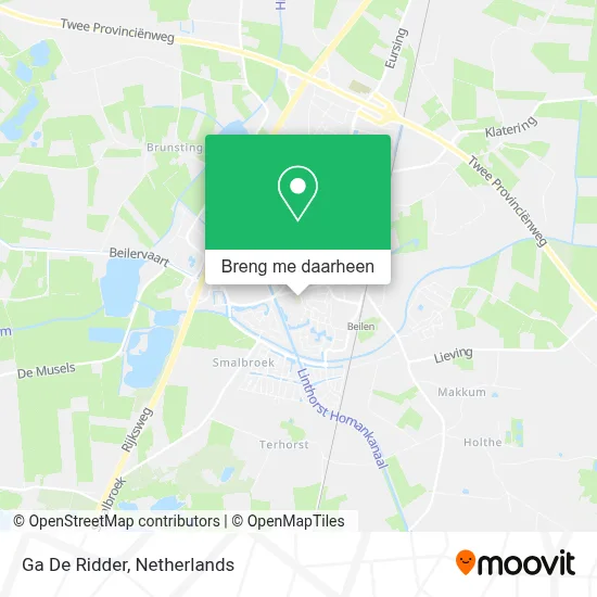 Ga De Ridder kaart